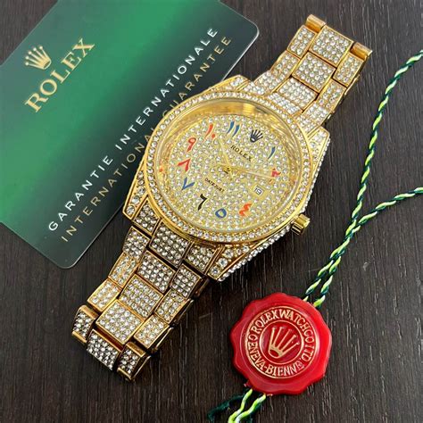 diamond studded rolex|rolex full diamond watch price.